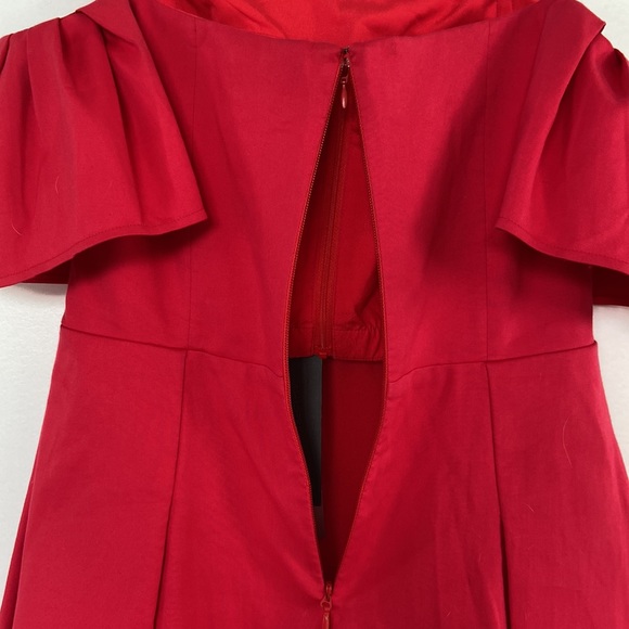 Silk Blend A-Line Cocktail Dress built in Corset with Boning - Picture 11 of 14